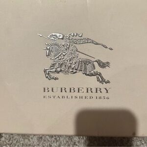 Burberry Cream and Black Logo Cloth